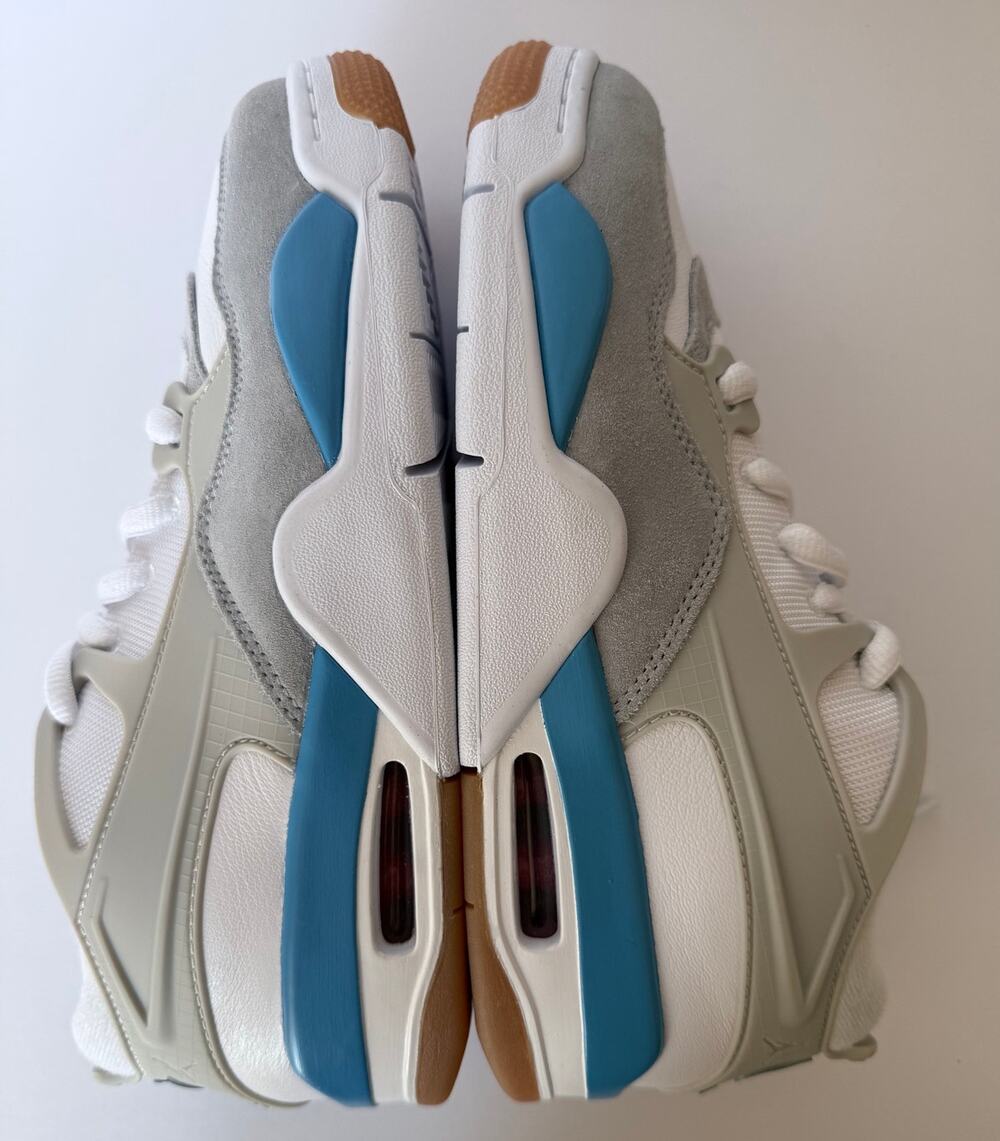 Nike Air Jordan 4 RM White Grey Legend Blue FQ7938-104 Kids 7Y Womens 8.5 NWOB
